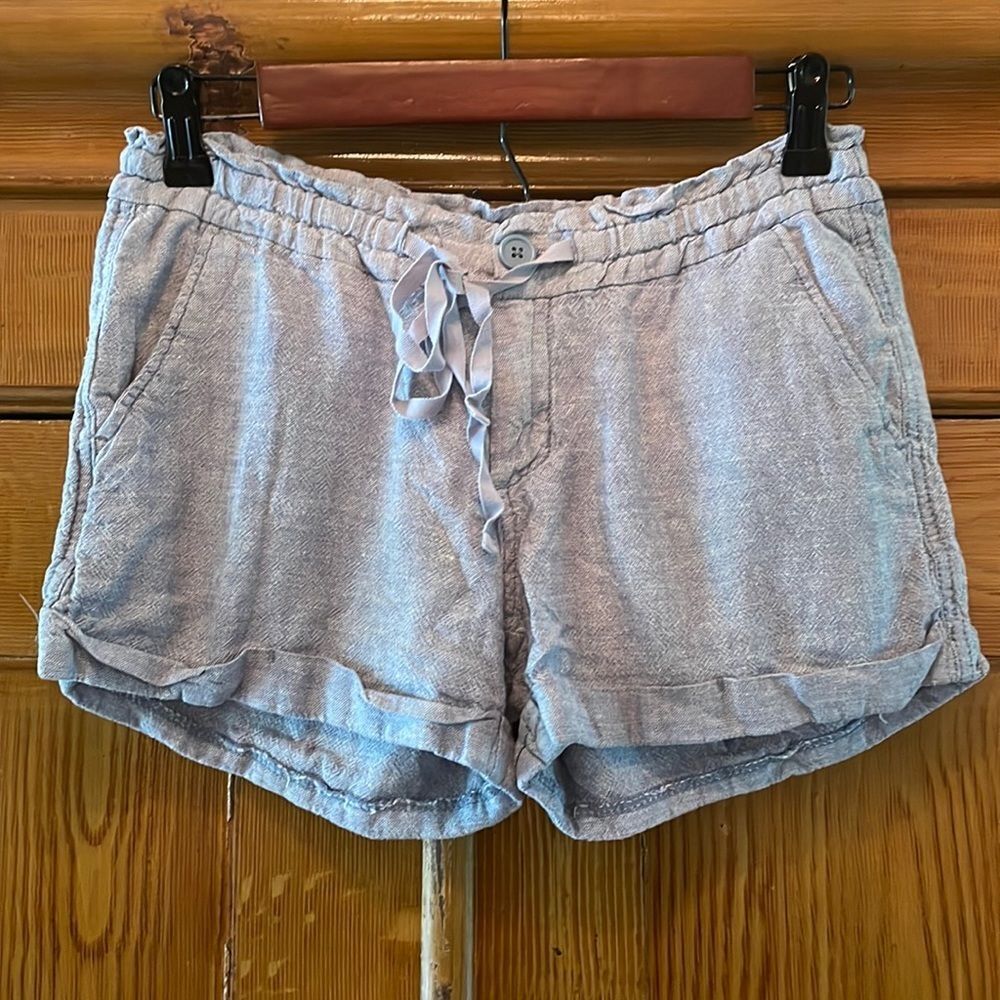Old Navy Linen Tie Short - Light Chambray Size 0